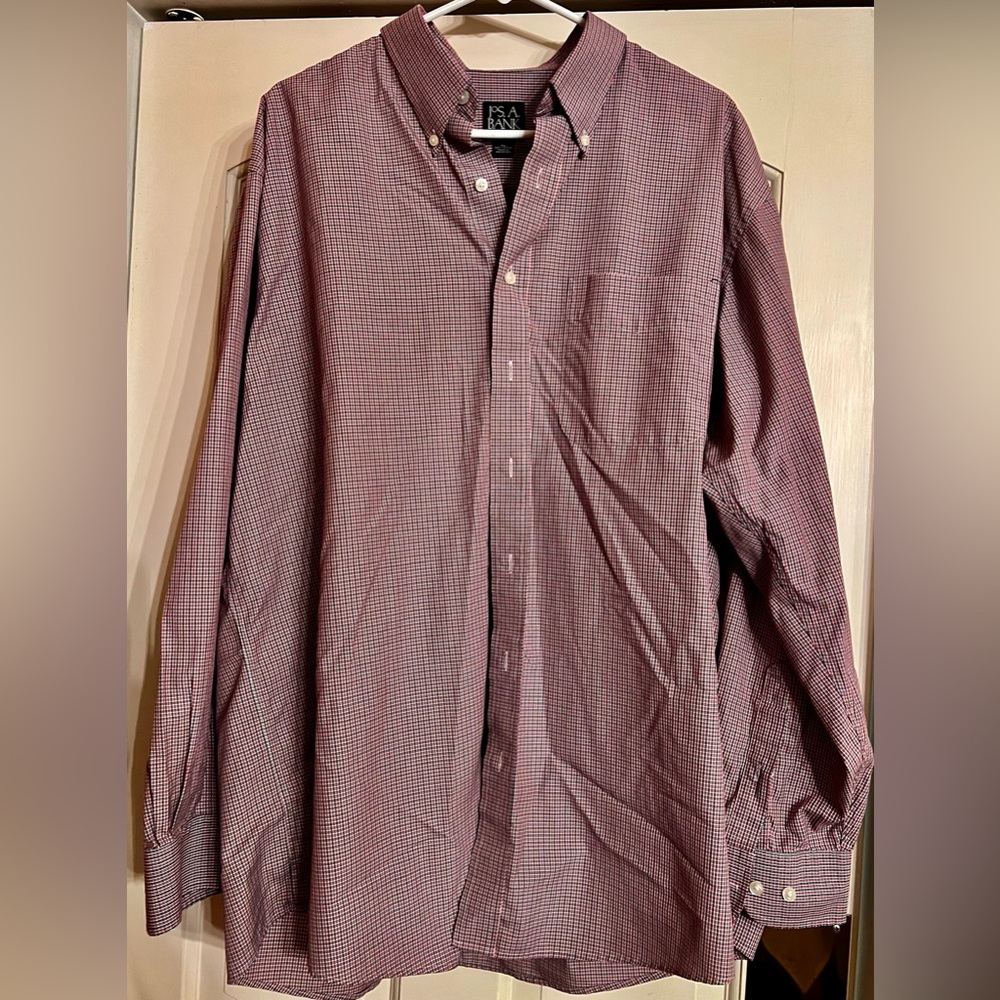 JoABanks Men’s XL Traveler’s Collection Wrinkle-Resistant Long Sleeve Shirt